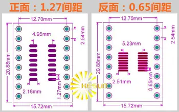 TRANSPORT GRATUIT 100BUC TSSOP16 SSOP16 MSOP16 SO16 SOP16 SOIC16 transforma DIP16 1,27 MM / 0,65 MM IC Soclu adaptor / Adaptor placa / PCB