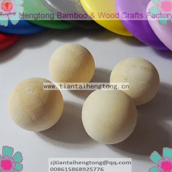 Transport gratuit 50buc/pachet 18mm gol-goluț lotus minge de lemn ambarcațiuni din lemn minge cadou mingea fără parfum