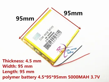 Transport gratuit p85 4.5*95*95 mm comprimat baterie Polymer 3.7 V 5000MAH 4.5*95*95 mm