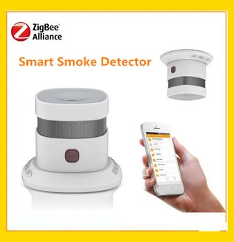 Transport gratuit Zigbee Inteligent detector de Fum Wireless Zigbee smart anti-incendiu alarmă senzor de fum cu CE ROȘ EN14604 aprobat