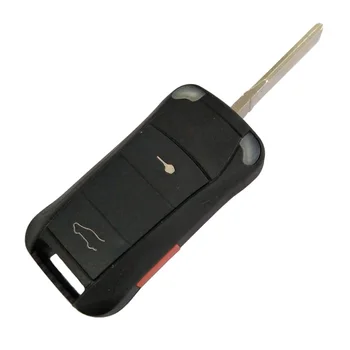 TYUI 2+1 Butoane Cheie Auto Huse Pentru Porsche Cayenne de la Distanță Flip Key Fob Înlocuiri