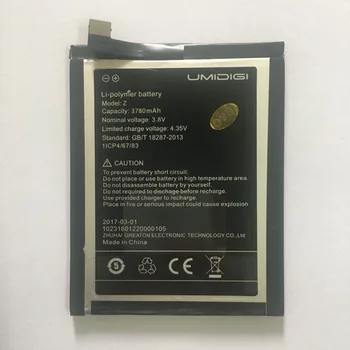 Umi Z Bateria UMIDIGI Z Înaltă Calitate, Original de Mare Capacitate 3780mAh Back-Up Pentru UMI Z Inteligent
