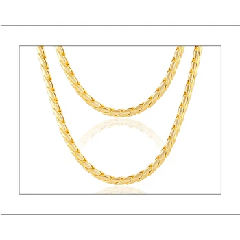 Unisex 2MM Lățime Aur Galben Culoare Lanț Lung Colier Femei Barbati Bijuterii Bijoux Accesorii collares kolye pentru Cadou en-Gros