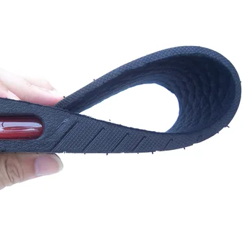 Unisex 6cm 3-Înălțimea stratului Crește Branț Reglabil Tălpi de Cauciuc Pernă de Aer Toc Ascensoare Insertii de Pantofi