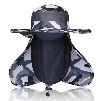 Unisex Protectie UV Pălărie de Vară în aer liber de Pescuit Cap Respirabil Pălărie Rapid-uscat Sunproof Soare Protcet Față, pe Gât, Capac Găleată Pălărie