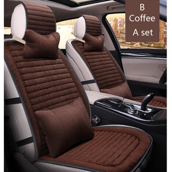 Universal masina de Lux huse set faux blana drăguț auto accesorii de interior perna de styling de iarna noi plus auto seat pad acoperă