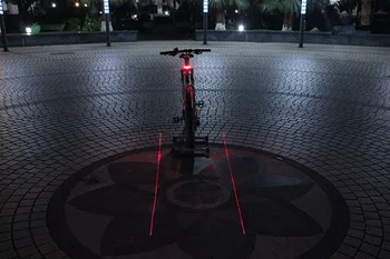 USB Reîncărcabilă Bicicleta MTB Lanterna Bicicleta de Siguranță Față de Lumină Cu laser biciclete coada lumina