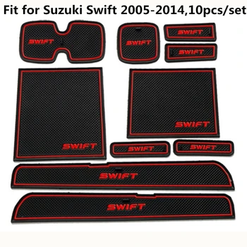 Ușa De La Mașină Mat Fit Pentru Suzuki Swift 2005-Anti-Alunecare Ușa De La Mașină Slot De Cauciuc Latex Groove Covoare Interior Cupa Perna Auto-Styling