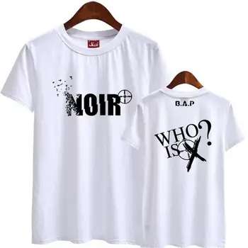 Vară stil bap b.o.p noul album noir care x este o imprimare gât tricou maneca scurta barbati femei kpop t-shirt