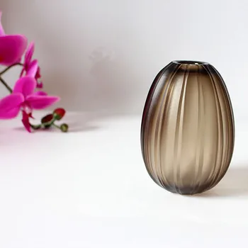 Vaze de sticlă colorată Nici un foc de aromoterapie ulei de sticla mat finisaj cereale moderne de design de moda vaze de flori cafea verde violet