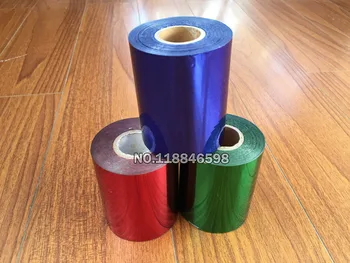 Verde/Rosu/Albastru 8cmx120m Trei Role de Folie de Hârtie DIY Card de Material Plastic Ștanțare Folie de Culoare Frumoasă Alegere cu Transport