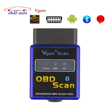 Vgate Scan Mini ELM327 Bluetooth V1.5 OBD2 de Diagnosticare Auto Scanner Tool ELM 327 1.5 V OBDII Auto Cititor de Cod de Diagnosticare-Instrument