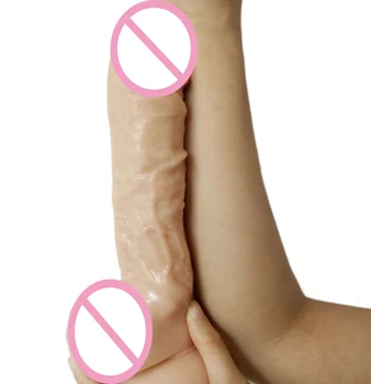 Vibrator realist culoarea pielii mare dildo cu ventuza jucarii sexuale pentru femei flexibil vagin stimula lesbiene flirt sex-shop