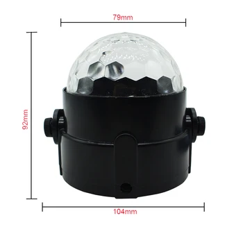 Voce Activat Mini-LED-uri RGB Etapă Lămpi Cu Telecomanda Magic Ball Proiectorul cu Laser Disco DJ Petrecere, Bar Etapă Efect de Lumina
