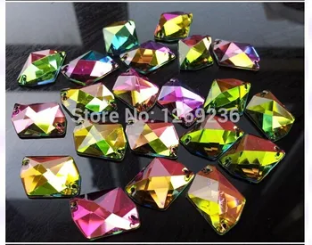 Vulcan 50pcs 21*16mm Coase Pe bază de Acril de cristal Multi-colorate Stras tipul de Piatră prețioasă Cosmic Forma strass Diamant pentru pietre de cusut