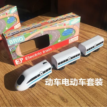 W114free transport UEM electric feroviar set Compatibil Thomas Orbita Toate tipurile de piese din lemn pentru copii piesa jucarii