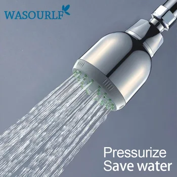 WASOURLF garanție Ploaie Cap de Duș Montat pe perete de apă sub presiune de economisire ABS crom placat cu duș deasupra capului a crescut de robinetărie
