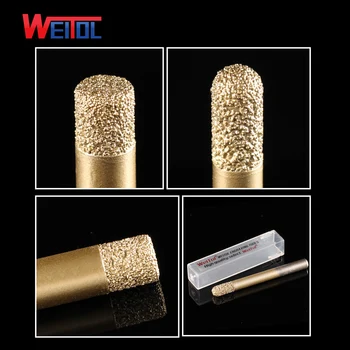 Weitol transport gratuit 6/8/12mm Lipire piatră gravură bucăți de marmură, granit router biți pentru masina de gravura CNC sculptură instrument