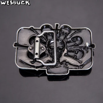 WesBuck Brand Persoană Oase Craniu de Metal Catarame pentru Om Unisex Rece de Vest Catarama Cowboy Paracord Catarama de Lux Hebilla