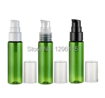 Wholesale30ml verde, maro, rosu formă Circulară sticla de pulverizare cu pompă, sticle de plastic container 50pcs/lot transport gratuit