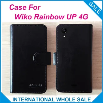 Wiko Rainbow UP 4G Caz, prețul de Fabrică,6 Culori de Înaltă Calitate Flip din Piele Exclusive Acoperire Pentru Wiko Rainbow UP 4G numărul de urmărire