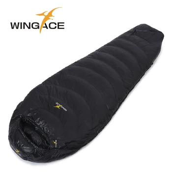 WINGACE Umple 400G, 600G 800G rață jos mami a dormit ultralight sac de dormit camping în aer liber pene saci de dormit bolsa de dormir