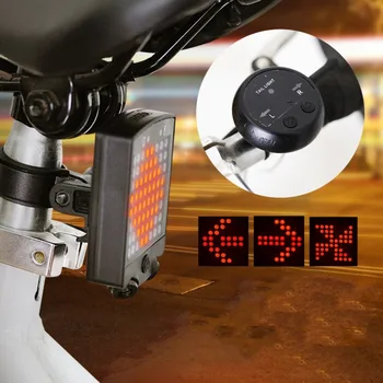 Wireless Biciclete Laser Biciclete Coada Lumina de Semnalizare de Control de la Distanță de Siguranță LED-uri de Avertizare Stop USB Reîncărcabilă Lumina din Spate Noi