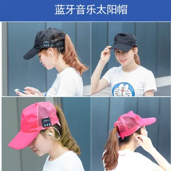 Wireless Bluetooth pentru Căști Muzica Sport Capac Inteligent Șapcă de Baseball cu Hands-free Microfon Cască de Soare Capac pentru iphone Samsung