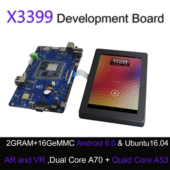 X3399 RK3399 6-Core pe 64 de biți de Înaltă Performanță Platforma demo de bord pentru AR VR Android 6.0 ubuntu 16.04
