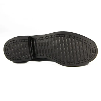 XAXBXC Stil Britanic Retro din Piele Pantofi Oxfords Plat Pantofi de dama Black Metal Lanț Rotund Toe Handmade Casual Pantofi de damă