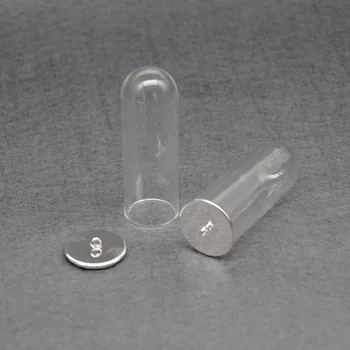 XCDIY 5sets/lot 50*18mm Cupolă de Sticlă glob de Sticlă de argint șirag de mărgele de bază capac set DIY flacoane de sticlă pandantiv de sticlă de dom bijuterii