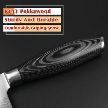 XINZUO 6.8 inch bucătărie nakiri cuțite 67 straturi Japoneză VG10 oțel Damasc cuțit bucătar-șef femeie feliere cuțit mâner din lemn pakka