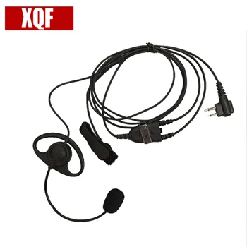 XQF D Forma Cu suport Casca cu Degetul ASV si Microfon pentru Motorola 2 Pin Walkie Talkie EP450 GP2000 GP88 GP88S CP88