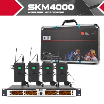 XTUGA SKM400 calitate de top 400 Canal Sistem de Microfoane Wireless UHF Petrecere Stadiu portabile bodypack guler setul căști-microfon lavaliera