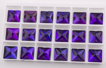YANRUO #3240 Toate Dimensiunile de Catifea Violet Coase Pe Pietre Flatback Pătrat Cristal Strass Pentru Decorare Haine