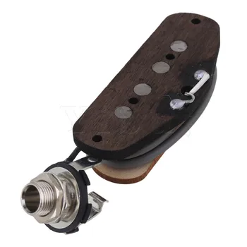 Yibuy 6,35 mm Gaura Dia 4 String Bass Pickup pentru Electric Cutie de Trabucuri Chitara din Lemn