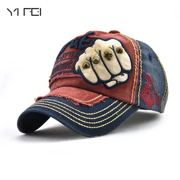 YIFEI Reglabil Bumbac Snapback Hat Nituri Gorras Hip Hop Bărbați Femei Șapcă de Baseball Transport Gratuit Moda Pumnul în aer liber Cap