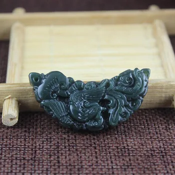 Yu Xin Yuan Bijuterii Fine Hetian Qing Jad Sculptat Un Dragon Chinezesc Pandantiv Norocos Iubitorii Colier Cadouri Fierbinte 2017