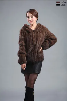 ZDFURS * nou tricotate reale haină de blană de nurcă de femei de moda de top sacou se potrivesc nurca îmbrăcăminte exterioară pulovere personalizat plus dimensiune 5xl