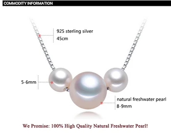 ZHBORUINI Moda Pearl Colier de Perle Bijuterii Naturale de apă Dulce Pearl Urs Pandantiv Argint 925 Bijuterii Pentru Femei, Cadou