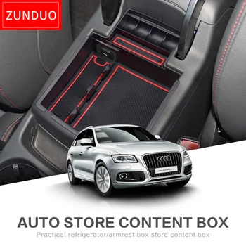 ZUNDUO Masina central cotiera cutie Pentru AUDI Q5 Q3 2009to2017 Consola centrala Tava de Accesorii de Interior Arimare Dereticare
