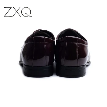 ZXQ Plus Dimensiune 38-47 Oameni de Afaceri Pantofi Casual Barbati Falts Oxford Dress Pantofi Pentru Bărbați de Înaltă Calitate pentru Bărbați Pantofi de Piele