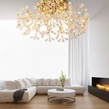 ZYY Stil American LED Lampă de Plafon Design Rotund Aur, Două de Argint de Culoare Pentru a Alege Ventilatorul Pentru Restaurant Living Candelabru