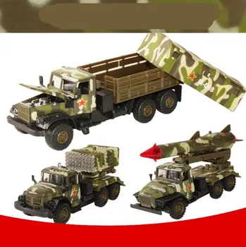 1:43 aliaj trage înapoi vehicul militar model de simulare camion militar jucărie,muzical&intermitent vehicul jucărie,transport gratuit