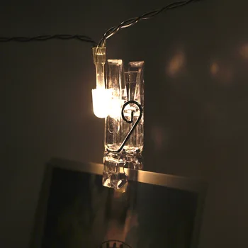 1.5/2.5/5/10M 100 Led Clip Șir de Lumini AA Baterie rezistent la apa Lumina Acasă Fiesta Lampa de iluminat Ghirlanda Decor de Nunta
