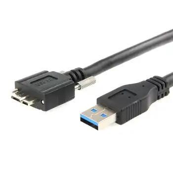 1,5 m/2m/3m/5m USB 3.0 a la Micro-B USB 3.0 pentru Transfer de Date interfață Industriale Cablu de aparat de Fotografiat cu Șurub de blocare Gauri 2 3 5 metri