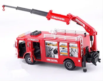 1:50 aliaj camion de foc,de mare simulare de salvare de urgență motoare de foc de model,turnare de metal,poate diapozitiv puzzle jucării, transport gratuit