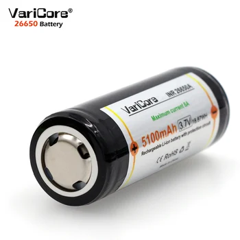 1 BUC. VariCore Protecție 26650 5100 mAh 3.7 V Litiu-Ion Baterie Reîncărcabilă cu PCB 8A 3.6 V Baterie pentru Lanternă