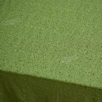 1 Curte Usoara Broderie Cu Paiete, Material Textil Verde Neon Stralucitoare Material Pentru Haine De A Face Petrecerea De Nunta Huse De Masă Decor
