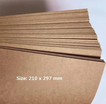 10/20 Foi A4 Gol KRAFT MARO 230gsm Reciclat Carton Gros Negru Carton Hârtie Simplă 21 x 29,7 cm DIY